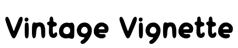 Vintage Vignette Font Image