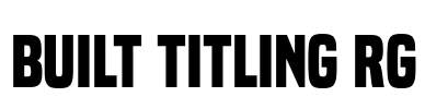 Built Titling Rg Font Image
