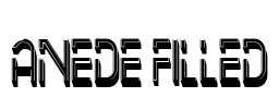 Anede Filled Font Image