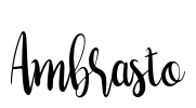 Ambrasto Font Image