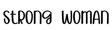 Strong  Woman Font Image