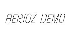 Aerioz Demo Font Image
