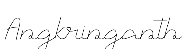 Angkringanth Font Image