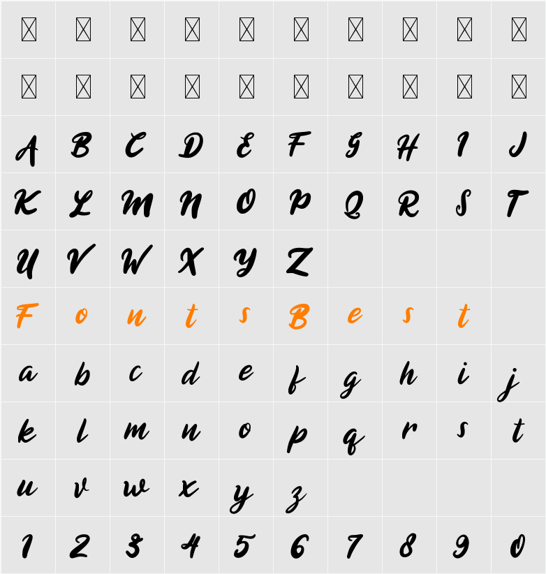 Himagine Character Map