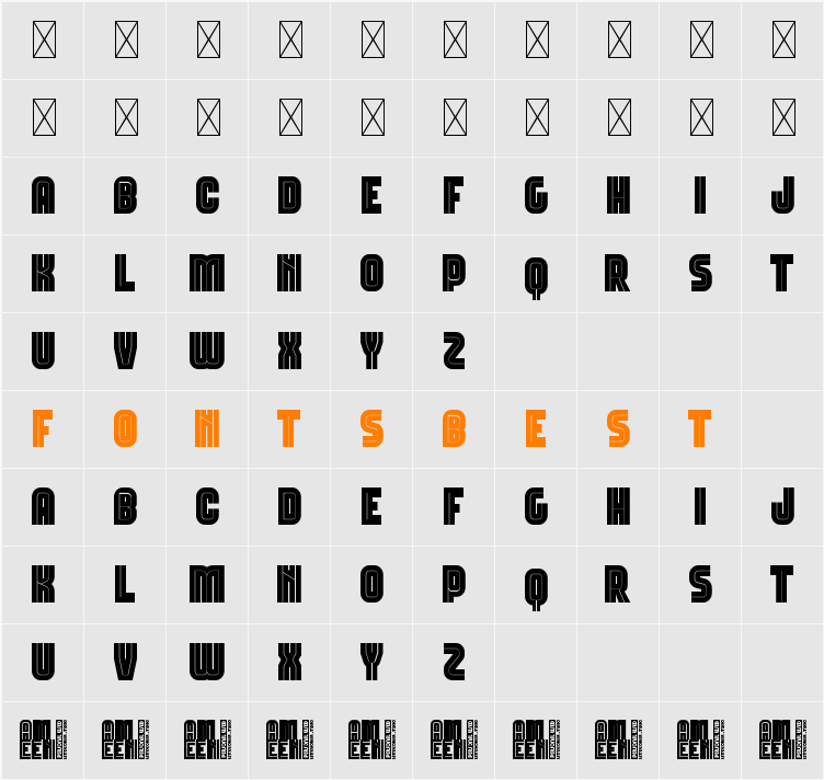 Ameen Inline Character Map