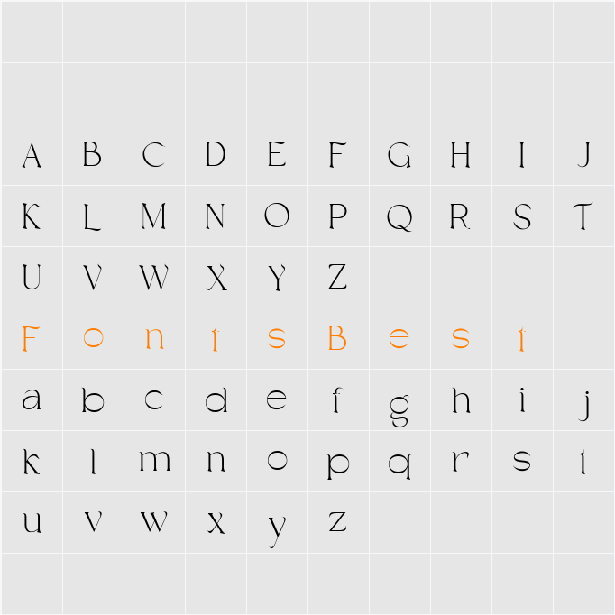 Chestra Character Map