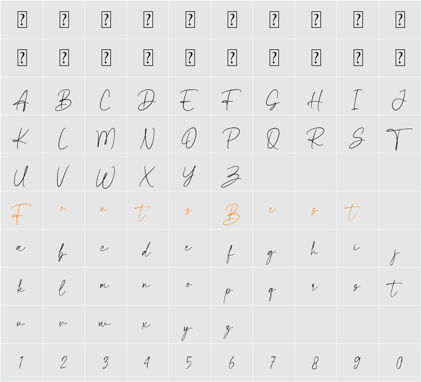 mixedfeelings Character Map