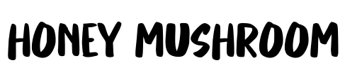 Honey Mushroom Font Image