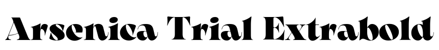 Arsenica Trial Extrabold Font Image