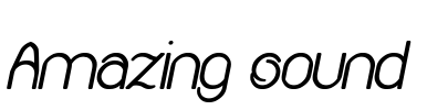 Amazing sound Font Image