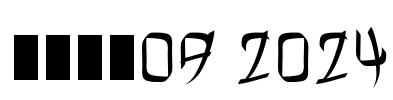 Dragon 2024 Font Image