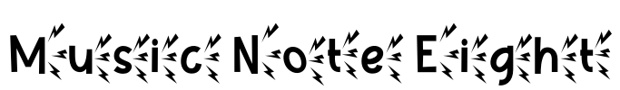 Music Note Eight Font Image