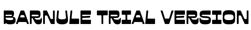 Barnule Trial Version Font Image