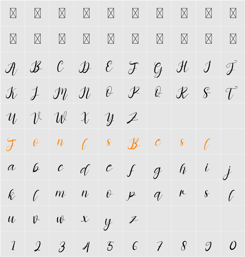 Almond Cake Character Map