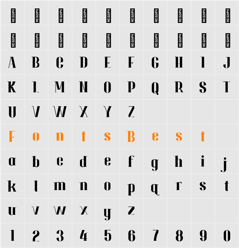 Pitriya Personal Use Character Map