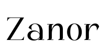Zanor Font Image