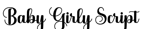Baby Girly Script Font Image