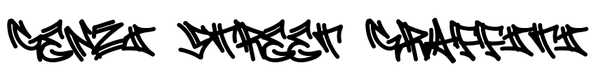 Genzi Street Graffiti Font Image