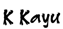 K Kayu Font Image