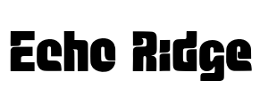 Echo Ridge Font Image