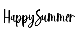 HappySummer Font Image