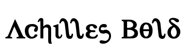 Achilles Bold Font Image