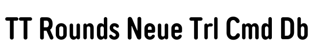 TT Rounds Neue Trl Cmd Db Font Image