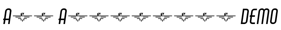 Air Americana DEMO Font Image