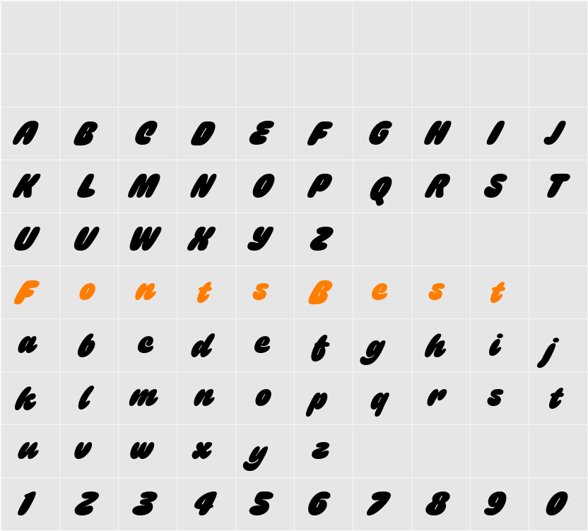 Gulp Demo Character Map