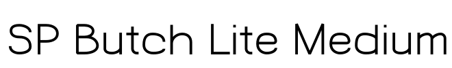 SP Butch Lite Medium Font Image