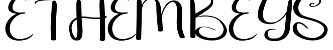 ETHEM BEYS Font Image