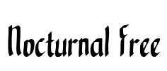 Nocturnal Free Font Image