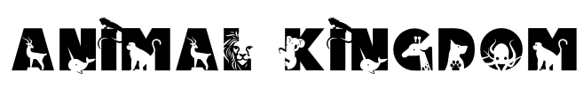 Animal Kingdom Font Image