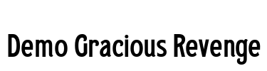 Demo Gracious Revenge Font Image
