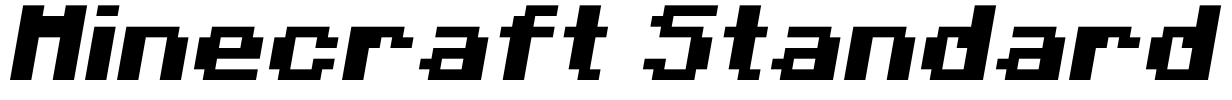 Minecraft Standard Font Image