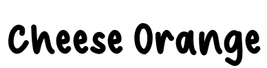 Cheese Orange Font Image