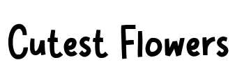 Cutest Flowers Font Image