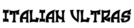 Italian Ultras Font Image