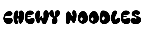 Chewy Noodles Font Image