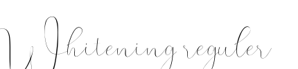 Whitening reguler Font Image