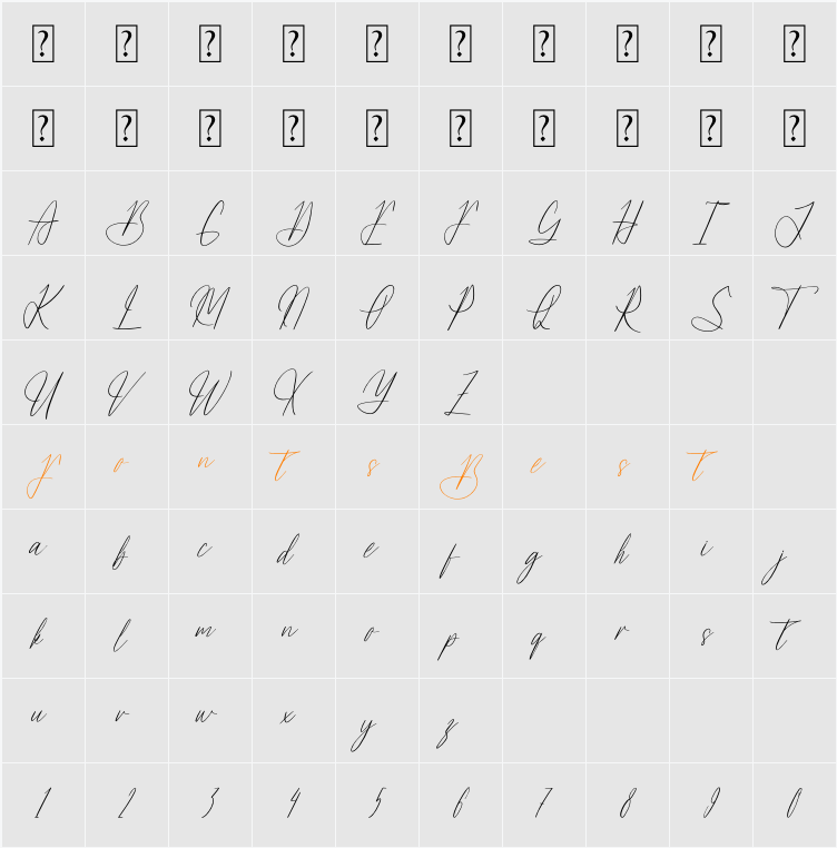 Verdagtis Character Map