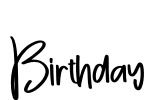 Birthday Font Image
