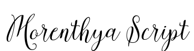 Morenthya Script Font Image