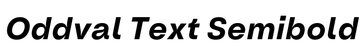 Oddval Text Semibold Font Image
