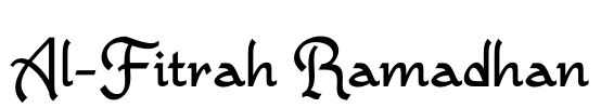 Al-Fitrah Ramadhan Font Image