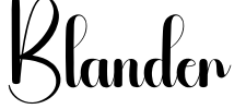 Blander Font Image
