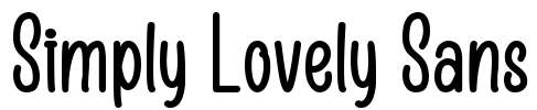 Simply Lovely Sans Font Image