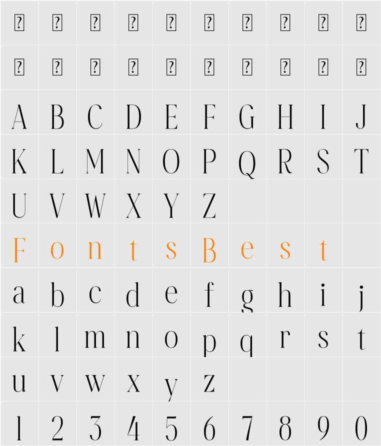 Forfelast Royalten Character Map