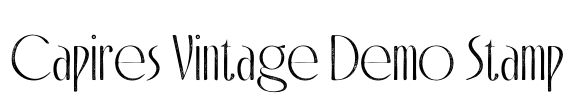 Capires Vintage Demo Stamp Font Image