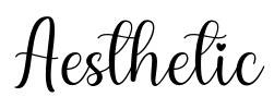 Aesthetic Font Image